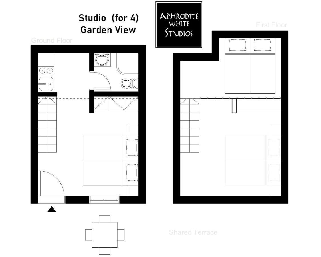 Aphrodite White Studios Lindos Экстерьер фото